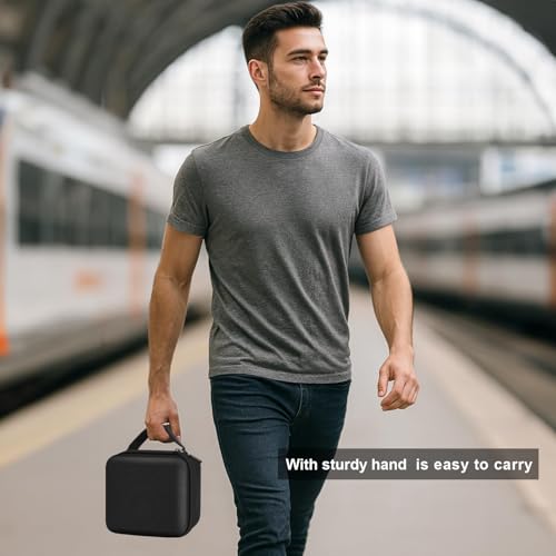 Image of Portable Travel Router Case for TP-Link Roam 7 BE3600 / Roam 6 AX1500 AX3000, for GL-MT3000 / GL-BE3600 / GL-MT3600BE / GL-AXT1800, Hard EVA WiFi Hotspot Organizer for Cables, Box Only-Black