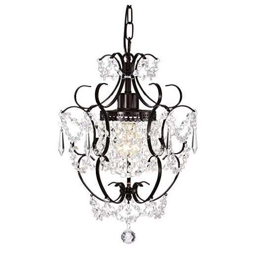 Bronze Chandelier Crystals Chandeliers Small Vintage Chandelier 1 Light Antique Chandelier Light Fixtures for Bathroom Living Room Dining Room Kitchen Island