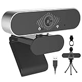 ✆【Full HD 1080P USB-Webcam】Mit Full HD-Glasobjektiv liefern Sie gestochen scharfe Bilder und kristallklare Videos mit einer Geschwindigkeit von 30 Bildern pro Sekunde. Ausgestattet mit automatischer Lichtkorrektur und HDR-Technologie passt die Pro-Streaming-Webcam Farbe und Helligkeit automatisch an das natürliche Licht an, sodass Sie auch bei schwacher oder schlechter Hintergrundbeleuchtung auf der Webkamera immer gut aussehen.