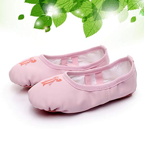Artibetter Sapatos de balé com sola macia, sapatilha de balé para dança e prática de dança sapatos e