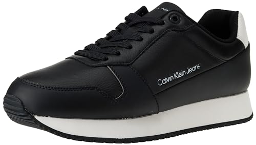 Calvin Klein Herren Runner Sneaker Schuhe, (Black/Bright White), 46 – Ansicht 1