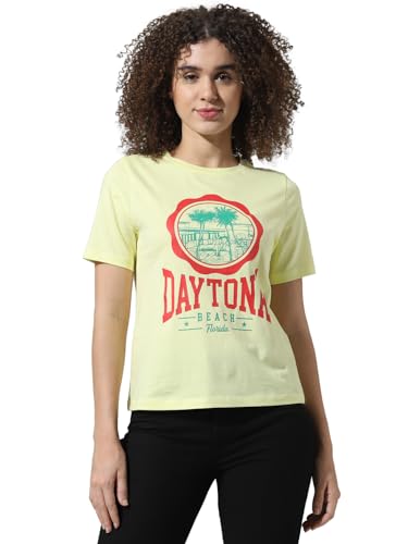Image of ONLY Women's Cotton Regular Fit T-Shirt