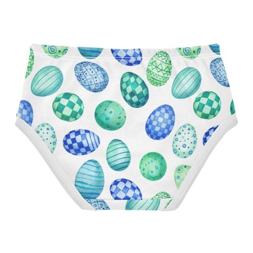 Joisal Blue Green Easter Eggs White Girls Underwear Toddlers 2t Cotton Cute Panties Girl Animals Kids Briefs Undies2