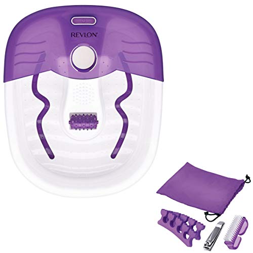 Revlon Foot Spa/Pedicure Spa with Soothing Vibration Massage, Purple, Foot Massages at Home!