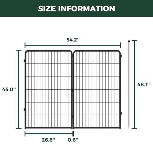 Image of FXW Instant Dog Playpen, RV Camping, Outdoor & Yard, 45 inch H, 2 Panels