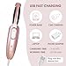 Powerful Electric Callus Remover Wand – Rechargeable Foot File, Grinder & Scrubber - Removes Dead, Hard Skin & Calluses – Best Pedicure Tool for Soft, Smooth Feet for Men & Women (Rose Gold)