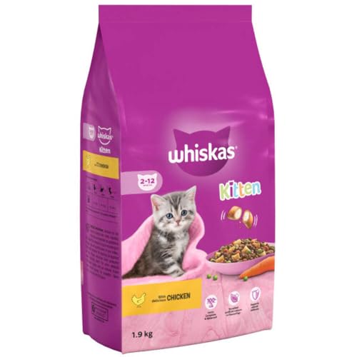 Whiskas Junior Chicken 1.9kg Bag Kitten Cat Dry Food