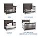 Simmons Kids SlumberTime Paloma 4-in-1 Convertible Crib, Rustic Grey