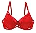 Produktbild GRMO Women Unterwäsche Spitze Komfort Bügel Push Up Übergröße Schlaf BH Gr. 100D, rot
