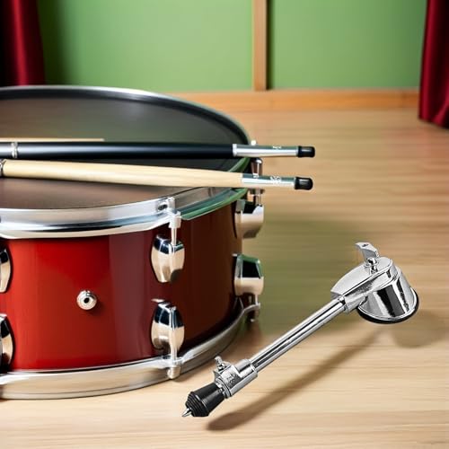 Support de batterie avec accessoire pour tambour argenté et antidérapant - 5