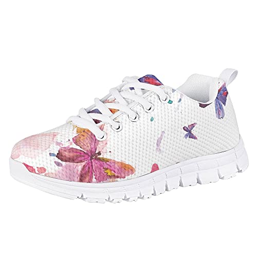 Girls' Sneakers Lovely Mesh Fitness Shoe Lightweight Tennis Shoes Athletic, Indoor Training Sneaker2