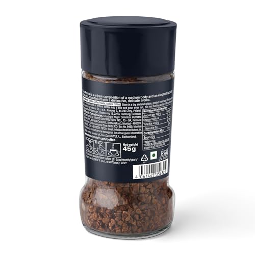 Image of Davidoff Coffee Fine Aroma, 45g | 100% Arabica Beans | 7 /12 Intensity | Granules, Glass Bottle | 45g