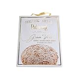 PALUANI Panettone GranVelo, panettone traditionnel doux sans fruits confits, aux raisins secs, garni d'amandes grillées, ingrédients de qualité, levure lente, œufs italiens frais et lait, 1000g