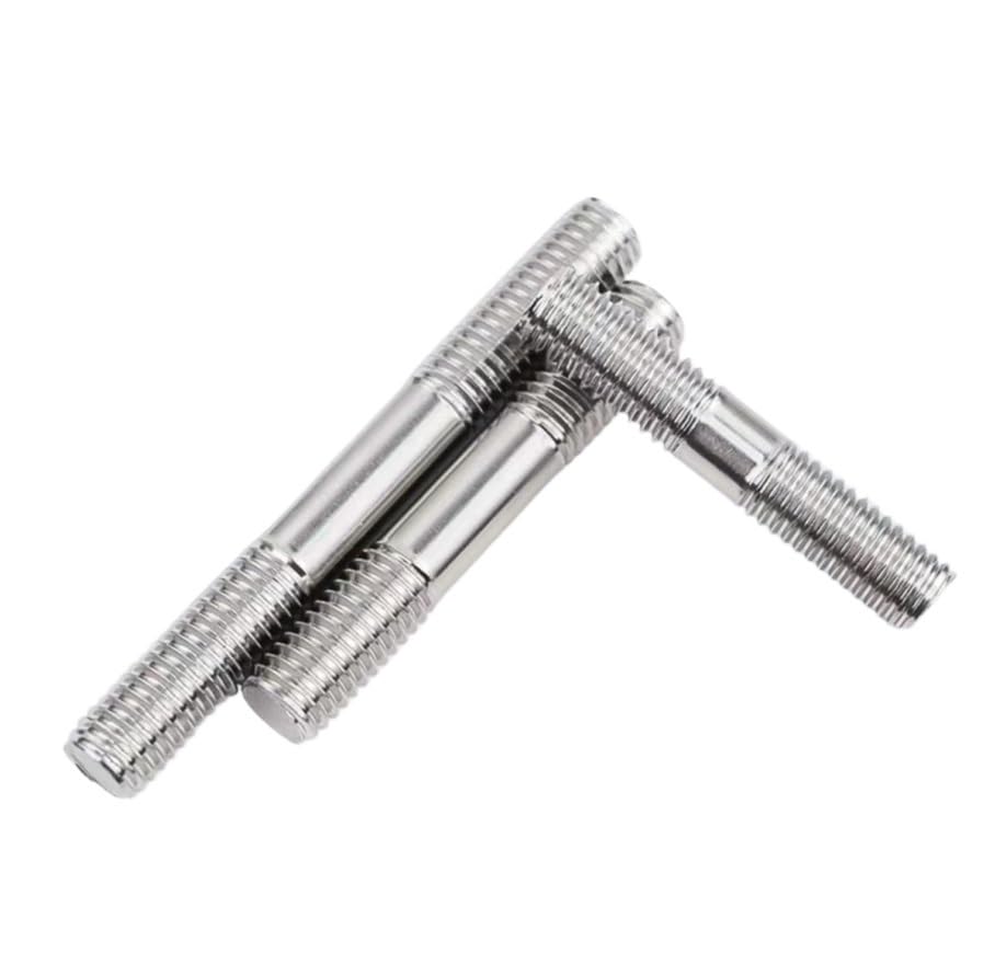 5Pcs 304 Stainless Steel Double Head Bolt, Stud, Butt Joint Screw, Two Head Screws GB901, Screw Rod, Tooth Rod M4M5M6 M8(80mm,M6)(M8*30)