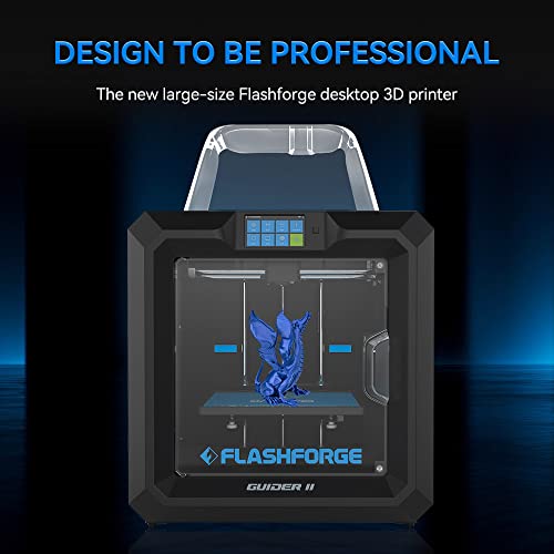 Flashforge Guider Ii Large-Format 3D Printer, Professional Industrial Grade Fdm Printer Large Print Size, Intelligent Assisted Bed Leveling & 120℃ Heatable Platform, Support Special Filaments #TOP1