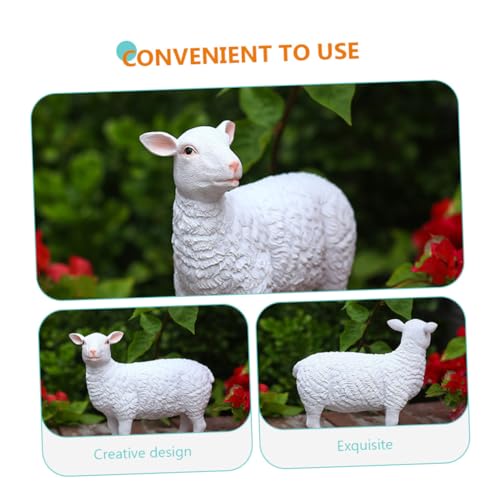 Modèle imitation mouton résine pour embellir une pelouse vide
