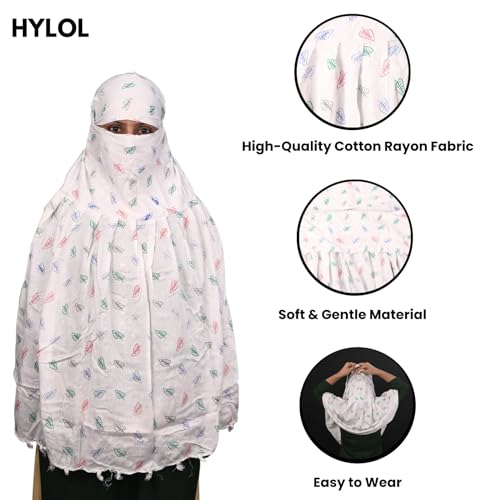 Image of HYLOL Pure Cotton Innovative Stylish Printed Pattern Fancy Scarf With Sun Protection Cover Face Cotton Mask for Women's and Girls