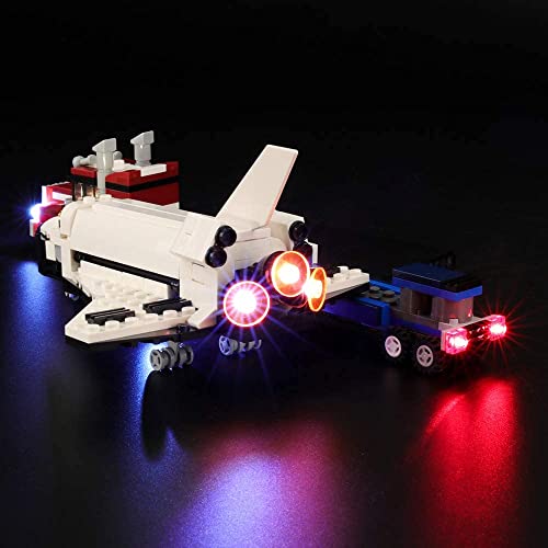 XIAN LED Beleuchtungsset für Shuttle Transporter - Kompatibel mit Lego 31091 Bausteine Modell- Enthält nicht das Lego… – Bild 5