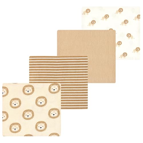 Image of Luvable Friends Little Treasure Flannel Receiving Blankets 4pk