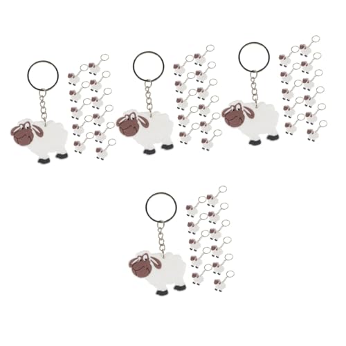 Porte clés mouton doux BESPORTBLE : lot de 48 pendentifs suspendus pour bijoux de sac