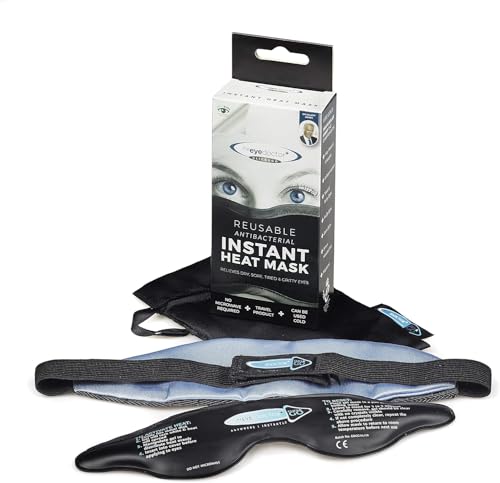 The Eye Doctor Click & Go Instant Reusable Gel Pack Hot Eye Compress for Dry Eye Blepharitis and MGD Treatment Use The Eye Mask Anywhere Instantly no Need to Microwave