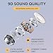 BSWLMDD Wireless Earbuds, Bluetooth 5.3 Headphones, Touch Control Noise Cancellation, HiFi Stereo with LED Display Charging Case, Suitable for Fitness/Running/Work