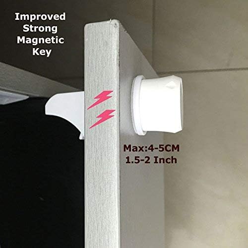 Miniatura 5 de Vmaisi Cerraduras magnéticas para gabinetes de repuesto