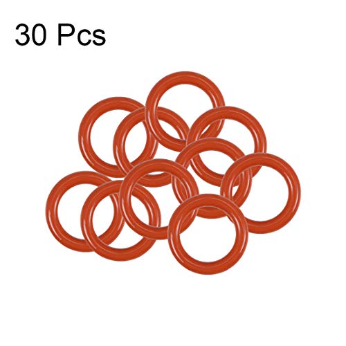 Sourcing map Silicone O-Ring, 8.5mm OD, 5.5mm ID