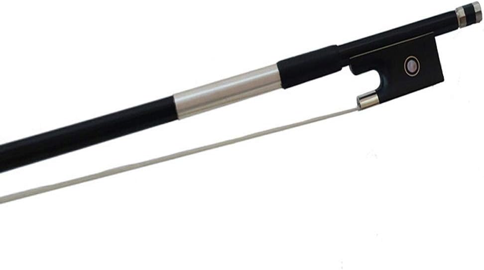 バイオリン弓 4/4シルバーカーボンファイバーバイオリンの弓のスレッド