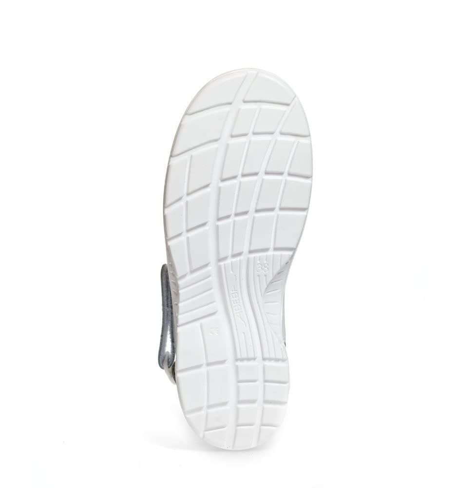 Abeba Clog 711130 - X-Light gładka skóra biała