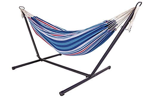 Livinxs Doppel Hängematte mit Stahlgestell und praktischer Tragetasche |...