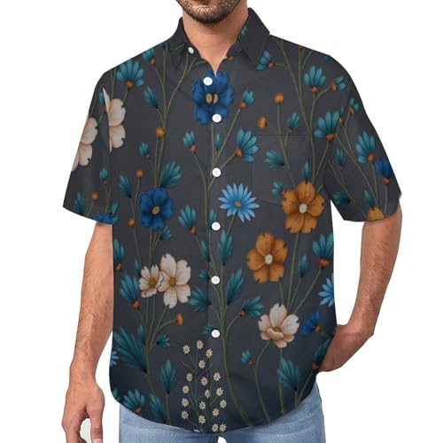 Chemise d'été coupe régulière à motif floral pour rester au frais avec style