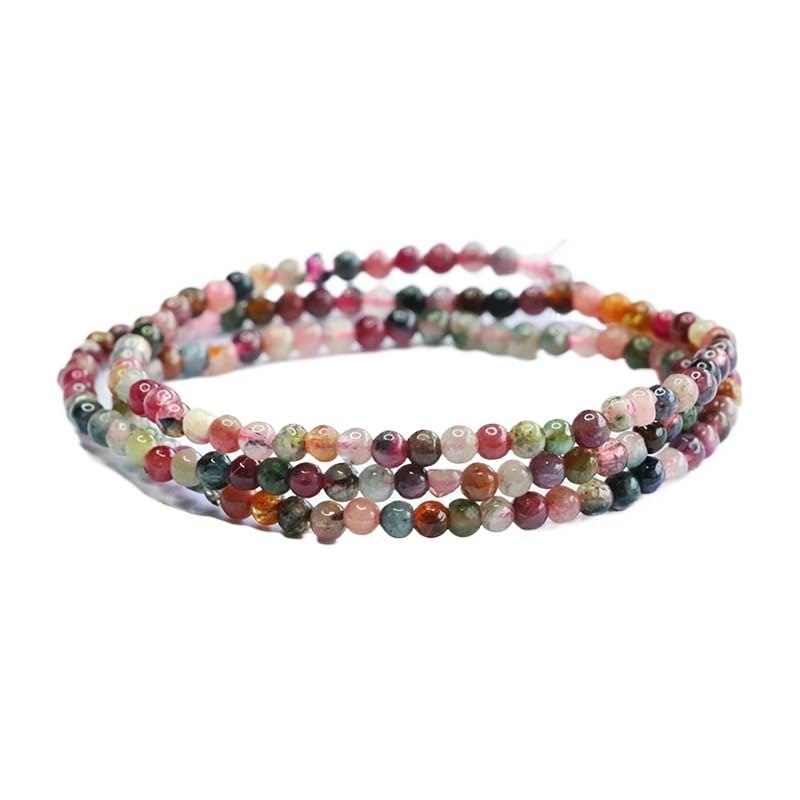 Pulsera de turmalina natural de cuentas de cristal: el regalo de joyería ideal
