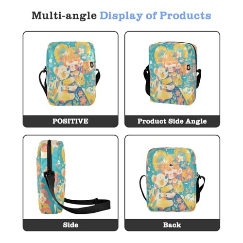 Sweet Colorful Koala crossbody messenger bag Small Crossbody Bag Women Cross Body Purse Adjustable Strap for business Travel4