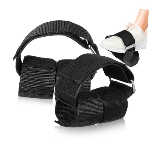 Kisangel 2 Piezas Correas De Tobillo Ejercicio Levantamiento De Pesas Fortalecedor Apoyo Equipo De Gimnasio Accesorios Gimnasia Correas De Entrenamiento Black