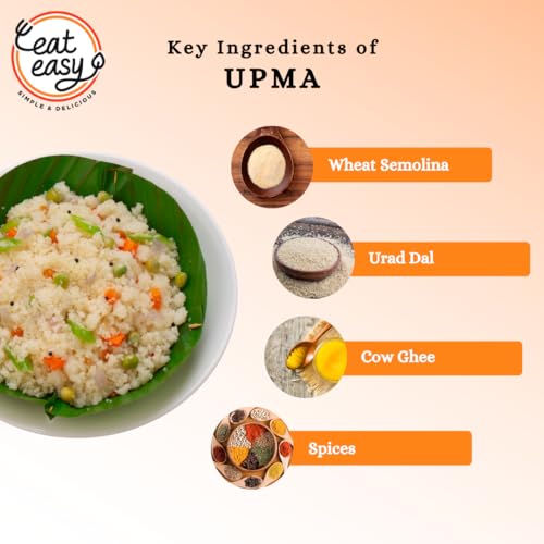 Image of Eat Easy Ready To Eat Upma- 85g (Pack of 4) Just Add Hot Water & Cook