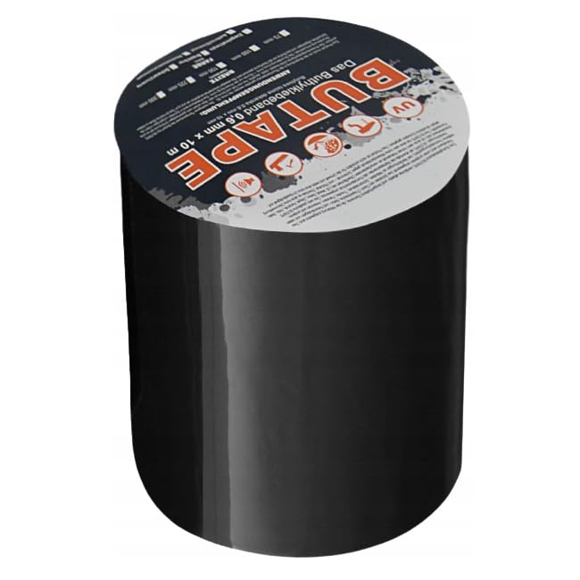 B2C Butyl Black Sealant Tape Performance Waterproof 10m x 75, 100, 150, 300 mm Self ahsesive Ready to use Weather Resistant Sealing Repair (300mm)