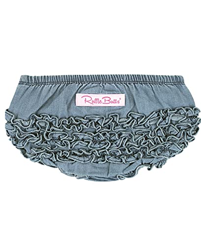 Image of RuffleButts® Baby/Toddler Girls Ruffled Woven Bloomer