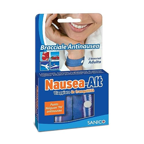 Sanico Nausea-Alt Adult Antinausea Bracelet, 2 Pieces