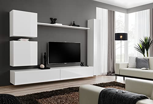 Meuble TV Mural Design Switch VIII 280cm - vue 1