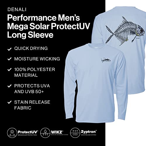 Denali Men's Teaser UPF 50+ Long Sleeve T-Shirt, UV Protection Shirt, Trophy Bones Collection by Marcos Augusto: Permit4