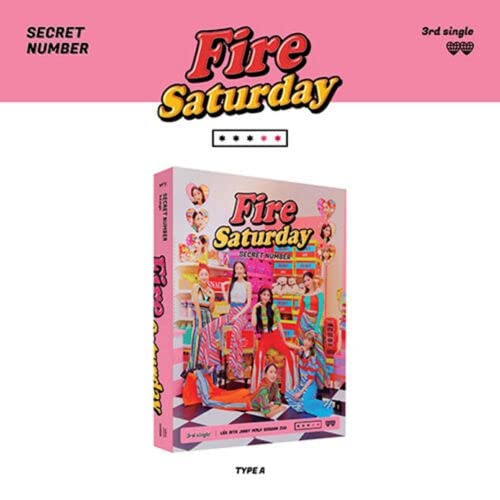 kakao Secret Number - FIRE Saturday [A ver.] (3rd Single Album) Album+Pre Order Folded Poster+CultureKorean Gift(Decorative Stickers, Photocards)
