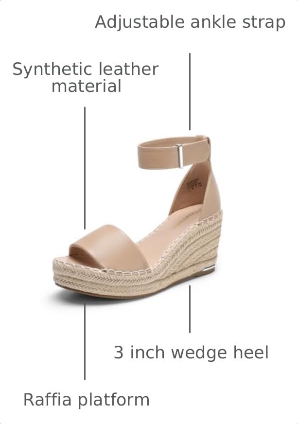 Image of DREAM PAIRS Women's Wedge Platform Summer Sandals