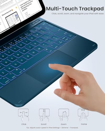 typecase Edge Keyboard for iPad A16 & 10th Gen, Blue Pacific Blue'26 - Image 7