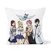 Fairy Tail - Funda de cojín decorativa, diseño animado, 40 x 40 cm