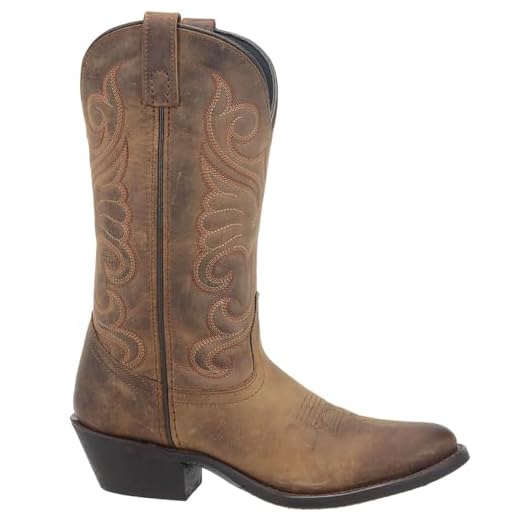 Laredo Women's Bridget Western Boot, Tan, 9 M US