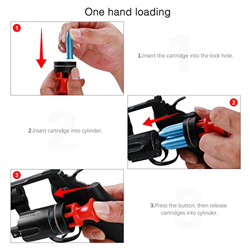 Ludex 5 Shot Revolver Speed Loader For .38 Special/.357 Magnum(1 Pack).Fits S&W 36,37,38,40,42,49,60,340,360/Charter Arms/Taurus 85, 605, 651, 851/Rossi 68/Ruger Sp101 #TOP3