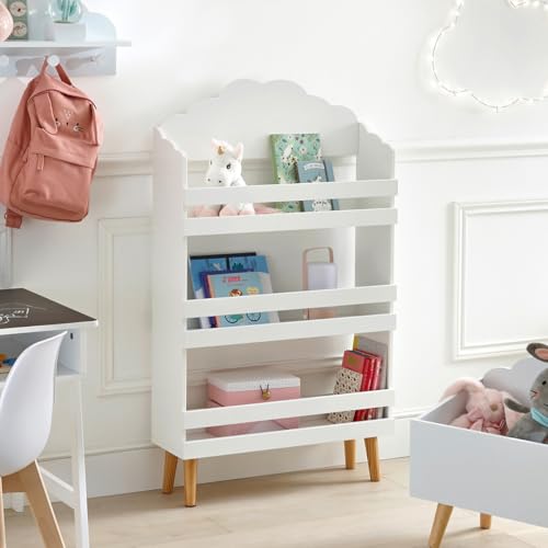 Bibliothèque Enfant Nuage Blanche MDF 100 cm Atmosphera