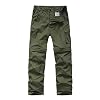 linlon Pants for Boys Scout Kids Hiking Convertible Zip Off Cargo Safari | Youth Girls Teen Outdoor Quick Dry UPF 50+ Lightweight Waterproof Fishing Hunting Camping Casual Clothes 5-18Y
