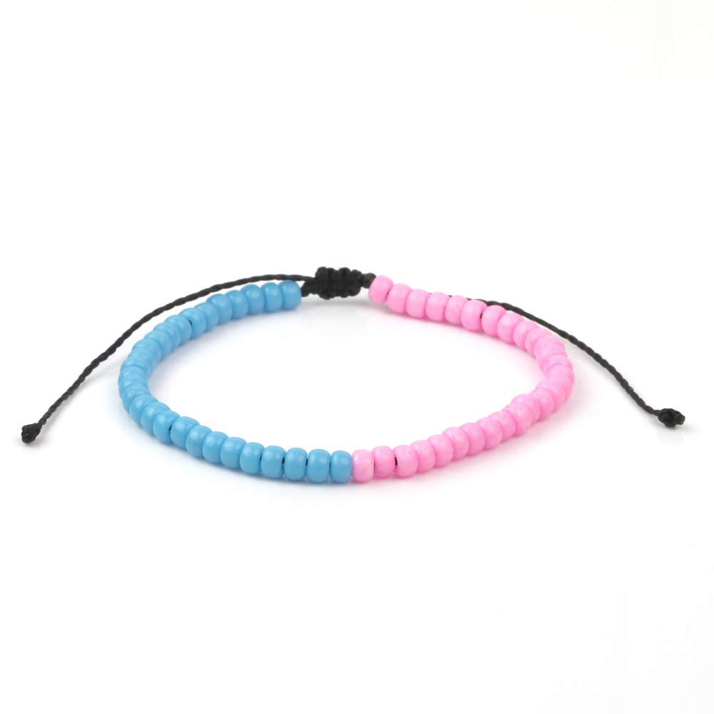Pulsera de cristal rosa de la amistad Dowling Brothers 2